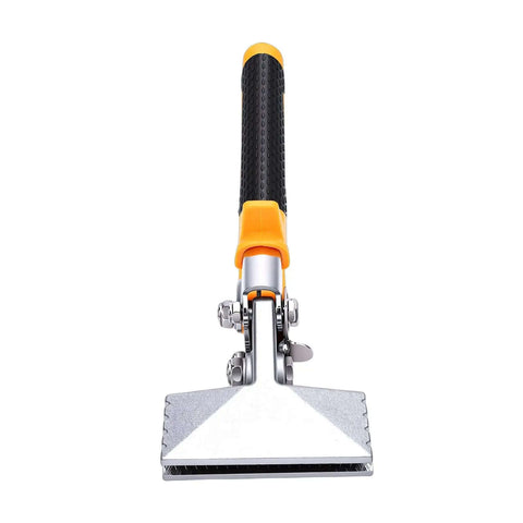 Front view of Sheet Metal Hand Seamer 3 Inch with CRV Steel Straight Jaw, TPR Ergonomic Handle; tool for metal seaming and flattening.