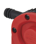 Close-up of Drill Powered Pump With Plastic Casing, 1300 Liters Per Hour, Self Priming For Fast Non Potable Water Transfer