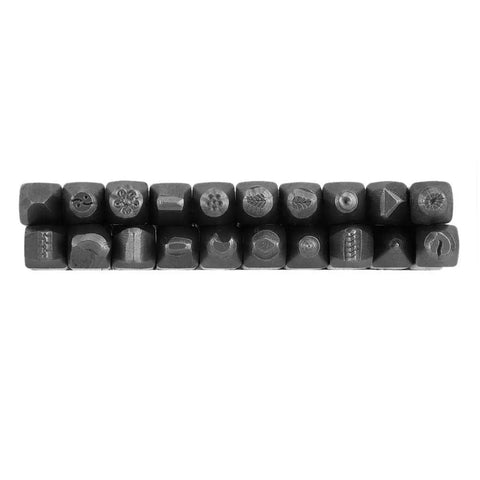 Metal Jewelry Anvil Chisel Kit With Punch Stamp Molds For Jewelry Making And Metal Carving Pro Grade Tools Set 20pcs design stamps