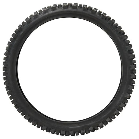 Rear Electric Dirt Bike Tire 80/90x19 Tube Type Fits Surron And Segway Talaria with aggressive tread for traction.
