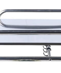 Heavy Duty Six Hook Wall Mounted Coat Rack Super Sturdy Vertical Entryway Organizer from side view with hooks and brackets.