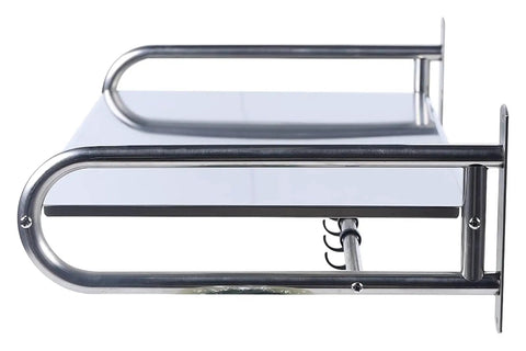 Heavy Duty Six Hook Wall Mounted Coat Rack Super Sturdy Vertical Entryway Organizer from side view with hooks and brackets.