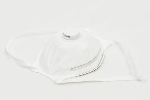 Particulate Respirator Dust Mask With Valve For On The Job Site Protection, Lightweight Cup Style With Cushioned Nose Foam, Two Strap Comfort Fit NIOSH Approved Great For Sanding, Grinding, Woodworking And Home DIY Dust Control