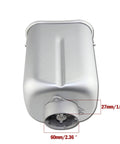 Square Bread Machine Pan With Smooth Nonstick Interior, 2lb Aluminum Baking Bucket showing underside measurements.