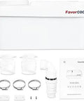 300W Under Basin Sewage Sump Pump Upflush To 22ft For Basement Bathroom RV Trailer House Marine Home Shower Laundry Kitchen