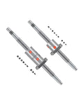 Top Notch SFU2505 Ball Screw 200 to 2550 mm Long 25 mm Diameter C7 Precision With 2505 2510 Flange Single Nut or Double Nut BK BF20