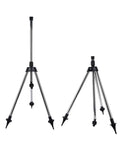 Stainless Steel Tripod Sprinkler Stand With Adjustable Height From 57.5 To 90 Cm G1 2 Thread Base, two tripods side by side view