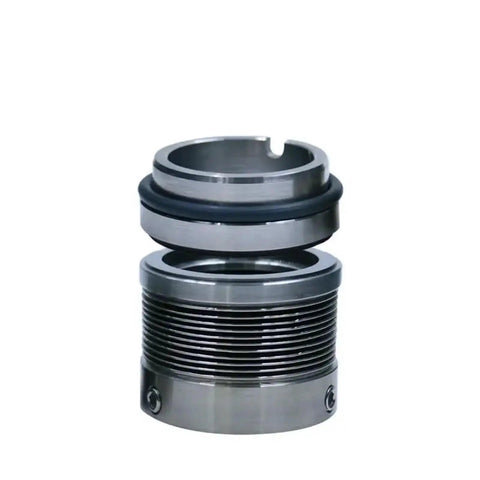 Heavy Duty Metal Corrugated Pipe Mechanical End Face Seal DTBM 40A showing rigid steel structure with rubber seal for pumps.