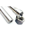 Top Shelf Er20 Er25 Er32 Er40 Extended Cnc Milling Tool Holder showing steel interface and threaded connection for stability.