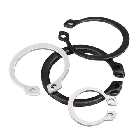 Heavy Duty C Type Shaft Retaining Rings For 6-40mm Applications Fits Cars And Lawnmowers With Secure Grip Easy Install Snap Rings For Door Valves Bearings And Electrical Appliances Durable Steel Clips
