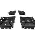 Mercedes Benz Steering Wheel Button Cover Replacement For A Class W176 B Class W246 C Class W204 Black 12-piece set
