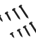 Assorted screws from 300 Pcs Self Tapping Screws Cross Pan Head Set In Carbon Steel M3 Black With Sturdy Storage Box