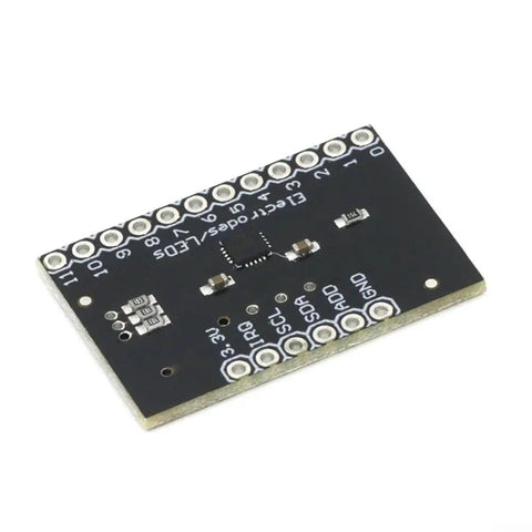 Ten Pack Capacitive Touch Sensor Modules With Twelve Configurable Electrodes And Simulated Thirteenth Channel For Enhanced Proximity Detection And Low Power PCB Controller For Keyboards And Touch Pads And DIY Prototyping, top view of single module.