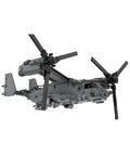 CV22 Tiltrotor Aircraft Building Blocks Set For Collectors, Dope Detailed Military Model Kit with movable doors and rotors
