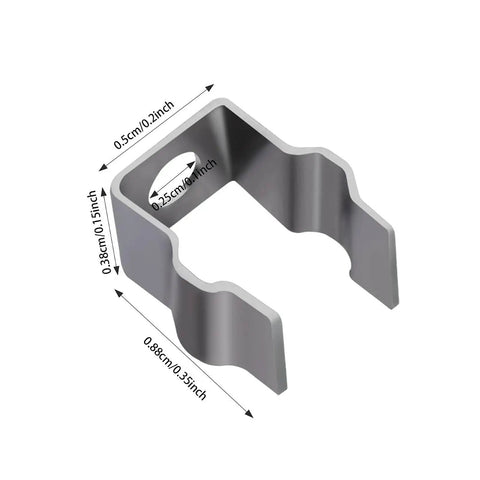 Kickin Ass Heavy Duty Replacement Side Brush Mount Clips For Shark IQ Vacuum Rock Solid Metal Hardware dimensions shown