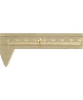 0 to 80mm Vernier Caliper For Jewelry Making Precision Sliding Gauge Dual Scale Inside And Outside Measurement Brass Ruler Non Magnetic