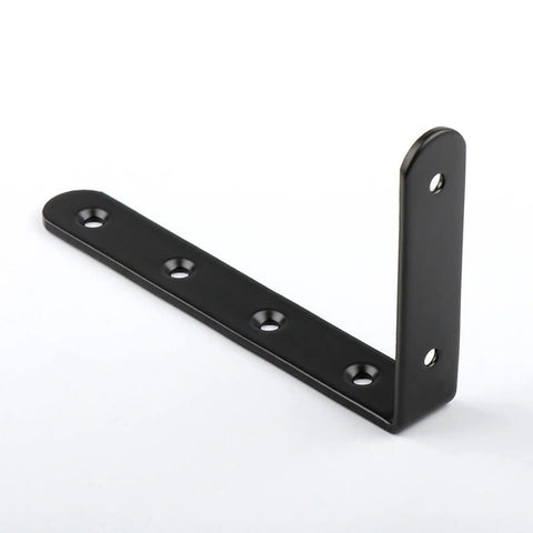 Iron L Corner Bracket Set Four Pack For Loose Joints Beef Up Multi Point Fastening For Cabinet Shelves DIY Furniture Repair And Reinforcement
