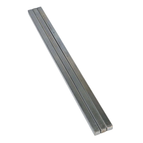Heavy Duty 5/16 By 5/16 By 12 Inch Square Steel Key Stock Bar Pack Of 3 Oversized Cold Drawn Steel With Plain Finish