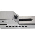 Badass Heavy Duty Stainless Steel Bench Vise For Cnc Fabrication killer grip jaw with V-slot for secure clamping.
