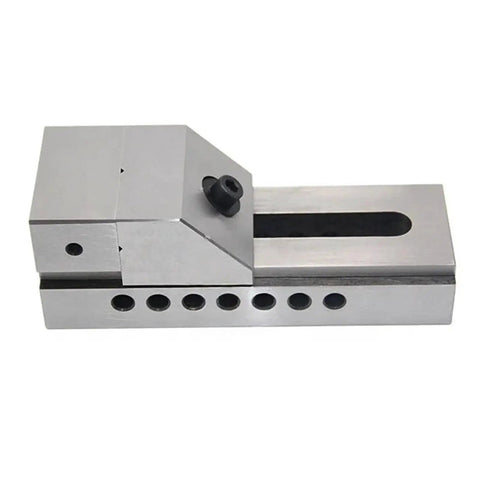 Badass Heavy Duty Stainless Steel Bench Vise For Cnc Fabrication killer grip jaw with V-slot for secure clamping.