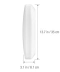 Side view of 14 Inch LED Flush Mount Ceiling Light with Motion Sensor and Remote Control, dimensions shown in inches and cm