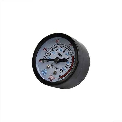 Air Compressor Pressure Gauge Quarter Inch Thread 0 To 180 PSI 0 To 12 Bar Manometer Big Easy Read Dial For Accurate Pressure Readings