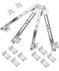Top Notch Keyboard Slide Out Tray Rails With Drawer Track Guides 27Mm White For Office Desk and Computer Table, includes hardware.