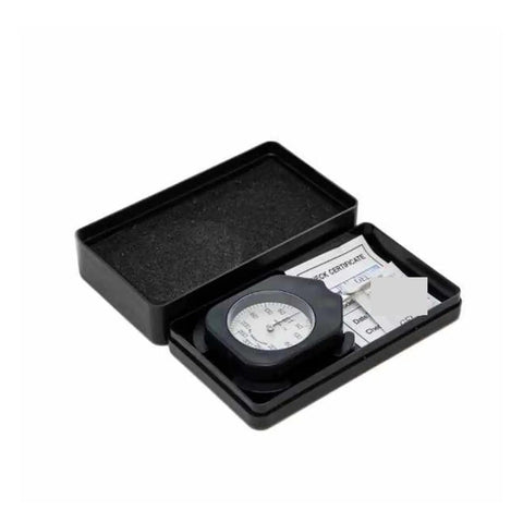 Portable Tension Dynamometer Force Gauge For Textile And Electronics Material Testing With 0.3N Precision And 3N Range, Easy Multi Unit Conversion, Stainless Steel Build, ABS Plastic Housing, Lightweight Yet Durable in black case