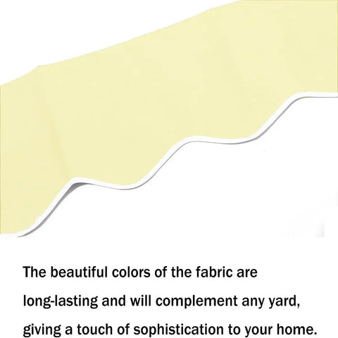 Tough As Nails Patio Awning Replacement Fabric Cloth 12x10 Foot Sun Shade Material Polyester with PU Coating close-up view