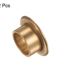 Heavy Duty Bronze Flange Bearing Sleeves With Self Lubricating Design For Industrial Machinery 8 Mm Bore 10 Mm Outer Diameter 6 Mm Length, detailed view of bronze flange sleeve.