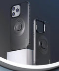 Badass Shockproof Case for Iphone 13 Pro Max with Built In Quick Mount showcasing dual angles on display.