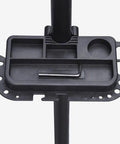 Tool tray of Portable Bike Repair Stand With Adjustable Height Handy Tool Tray And 360 Degree Swivel Clip Holds Up To 66 Lbs