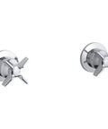 Wall Mount Valve Trim With Cross Handles For 8 Inch Centers ADA Compliant Quarter Turn Ergonomic No Brainer On Off Control Trim Only