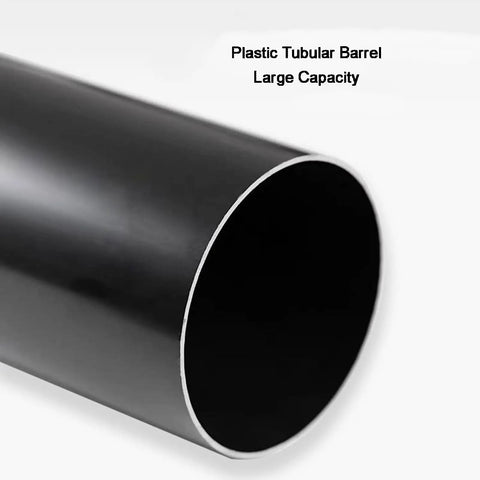 Heavy Duty White Coffee Grounds Storage Bin With Removable Base For Espresso Prep Abs Plastic Matte Finish large capacity black tubular barrel