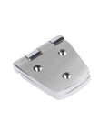 Top Shelf 316 Stainless Steel Flush Mount Hinges For Boat Deck And Cabinet Doors Rock Solid Marine Grade Hardware Rust Proof Silver Finish Pro Setup With Everything Needed In One Box 10 Pack - Close-up of flush hinge.