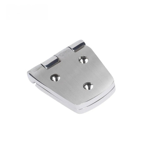 Top Shelf 316 Stainless Steel Flush Mount Hinges For Boat Deck And Cabinet Doors Rock Solid Marine Grade Hardware Rust Proof Silver Finish Pro Setup With Everything Needed In One Box 10 Pack - Close-up of flush hinge.