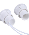 Top Shelf Recessed NC Magnetic Door And Window Contact Sensors, No Fuss Reed Switches For Burglar Alarms, Crisp White Five Pack components