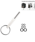 Magnetic Oval Head Coffee Machine Repair Tool Kit For Open Security Screws Stainless Steel Wrench With Rubber Rings