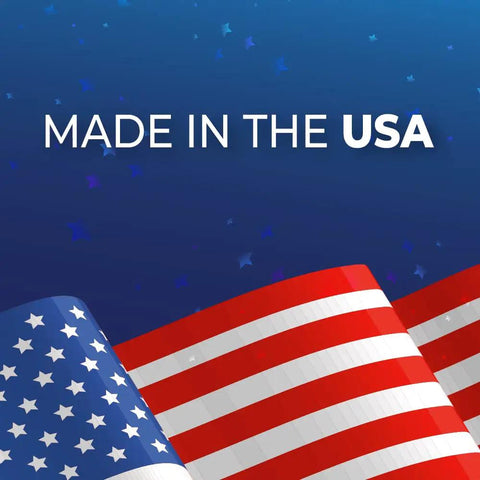 American flag with 'Made in the USA' text, representing Spektra Extreme Tool Life Coated CNC Router Bit Pack For Sign Making And Engraving.