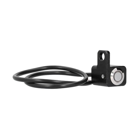 Left Side 12V Handlebar Switch With Red LED Indicator, On Off Toggle For Headlight And Fog Lamp, aluminum mount