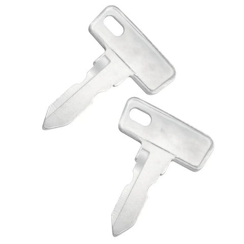 Two Pack Start Switches Replacement Keys for Club Car Golf Cart Ignition System 1012505 Durable Metal Keys With Keychain, shown close-up