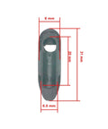 Internal Cable Routing Grommets Kit For Bicycle Frame 8x20mm Plastic Plugs with measurements 8x20x31mm front view