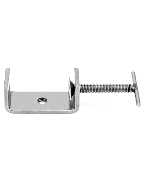 QWORK 304 stainless steel C-clamp, Tiger Clamp, heavy-duty hand-twist, side view