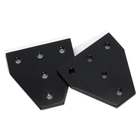 10 Pcs Anodised 90 Degree T Shape Corner Bracket Plate With Five Holes For 20x20mm Aluminum Extrusion Profile Black Heavy Duty