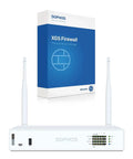 Next Gen XGS 107W Firewall Appliance With Five Year Standard Protection shows white hardware and box with blue design.