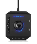 External USB Sound Card 7.1 Channel Audio Adapter With 3.5mm Interface And USB for PC and Laptop, featuring control dial