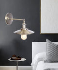 Heavy Duty Adjustable Wall Sconce With Sleek Up Down Shade And E27 Socket For Bedroom Reading Lights And Hallways featuring a modern design.