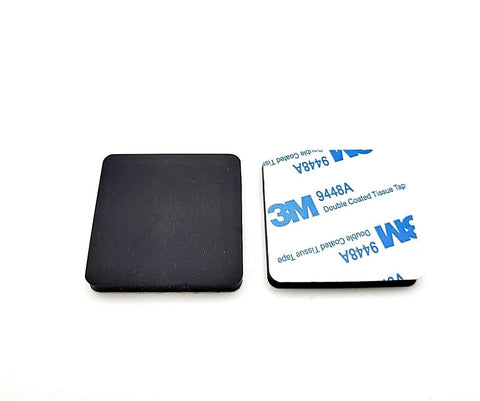 One And A Half Inch Square Silicone Rubber Stick On Feet Bumpers Three Sixteenths Inch Thick Adhesive Pads for surfaces