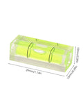 Pocket Spirit Level - Horizontal Mini Level Bubbles, Portable Spirit Levels in bright green color with clear bubble indicators.