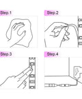 Installation steps for Ultra Bright 60W UV LED Black Light Strip Waterproof IP65 5M 300 LEDs 395nm-405nm SMD3528